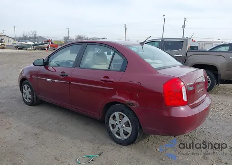 2009 Hyundai Accent Gls from USA, damaged, VIN KMHCM46C29U383082